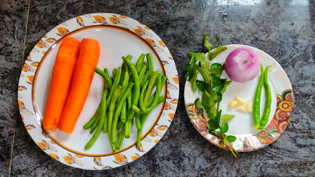 Healthy Carrot Beans Poriyal