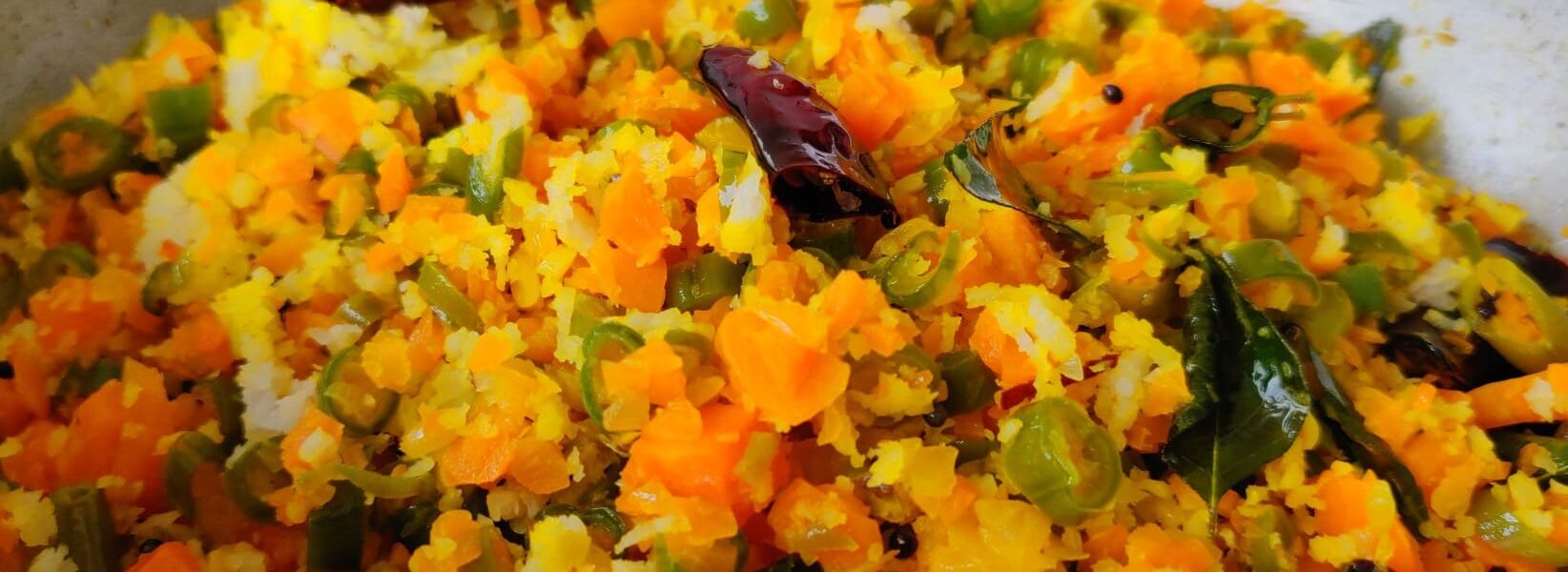 Healthy Carrot Beans Poriyal