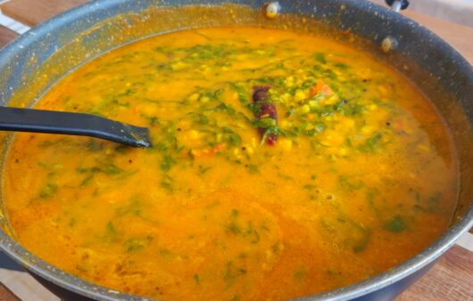 Quick Dal Palak Curry