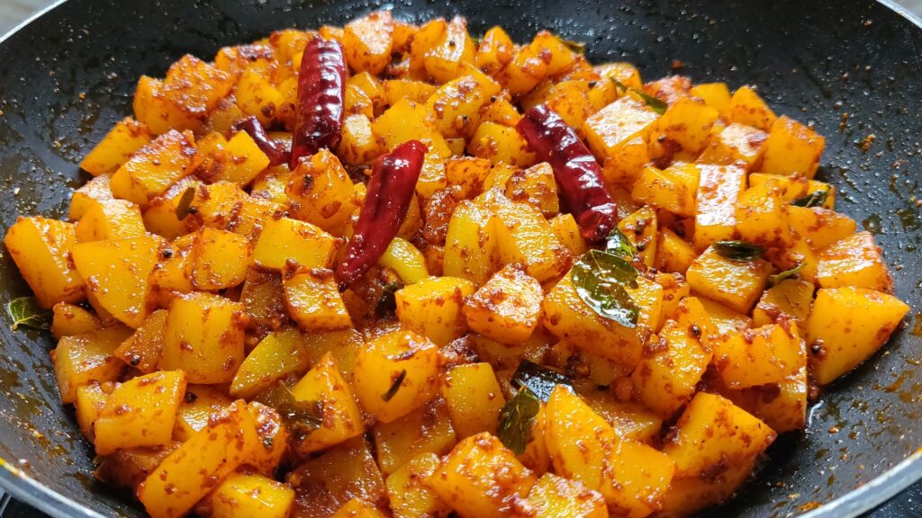 Simple Spicy Potato Fry Indian Recipe Easy And Quick Recipe