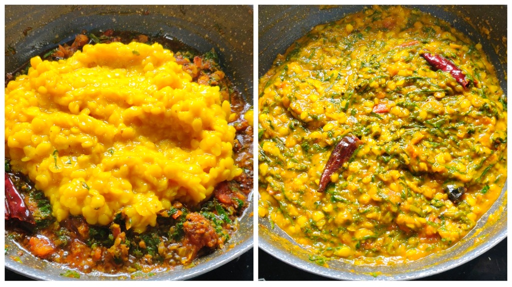 Quick Dal Palak Curry