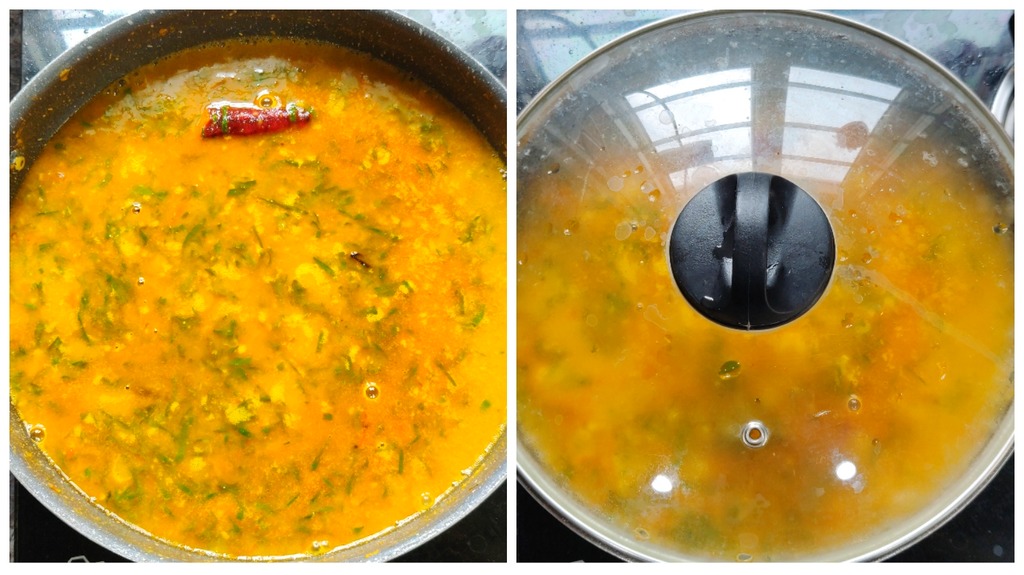 Quick Dal Palak Curry