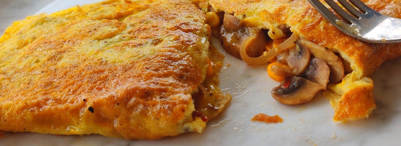 Mushroom and Cheese Omelette Recipe