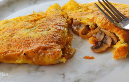 Mushroom and Cheese Omelette Recipe