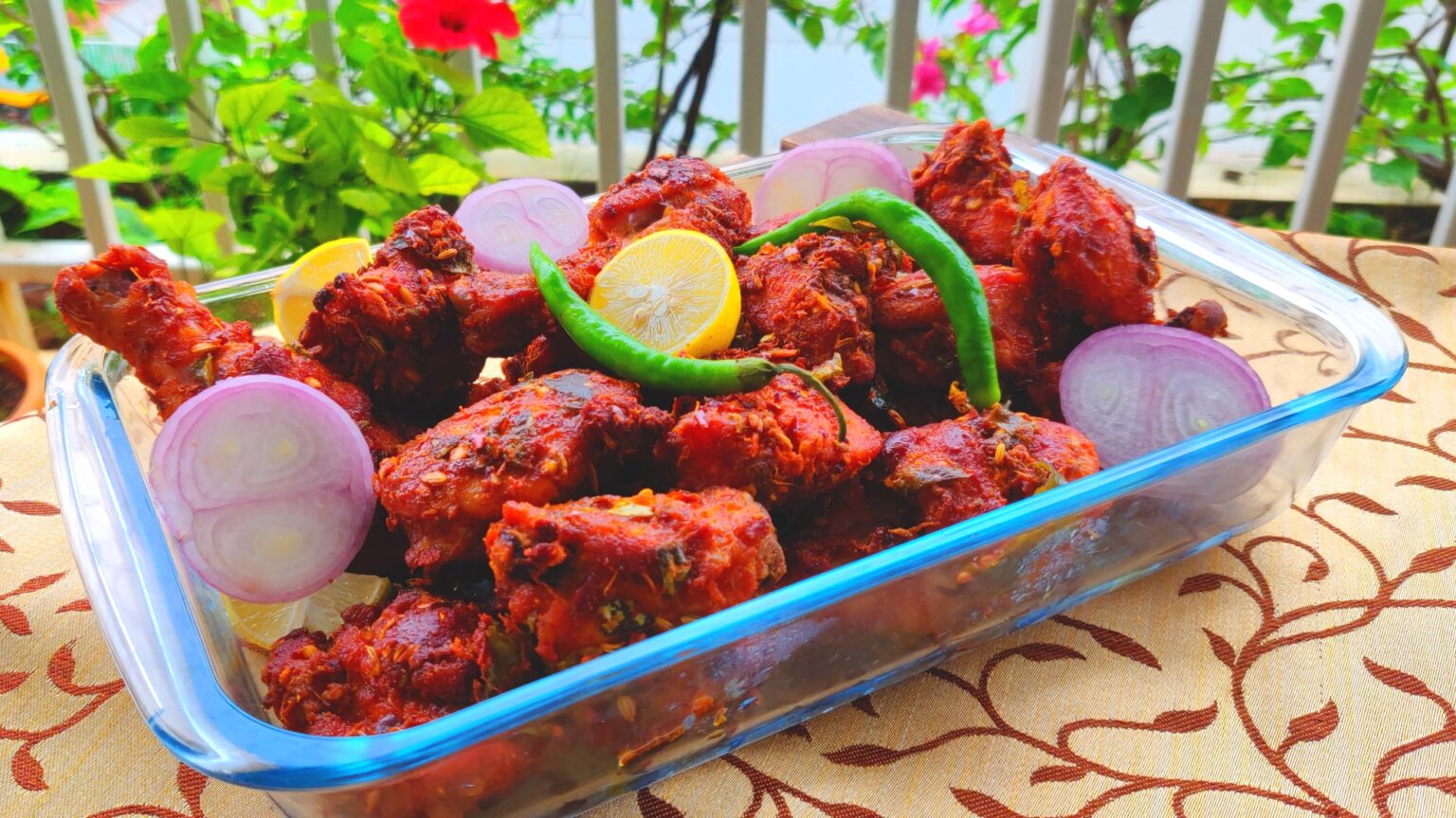 Red Hot Kerala Chicken Fry - Luv 4 Food N Travel