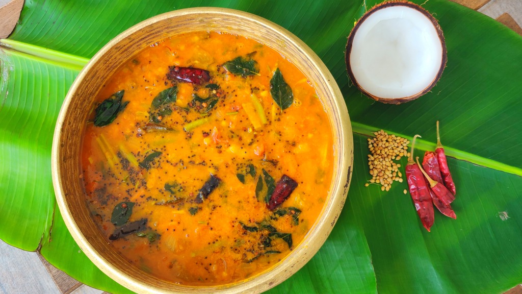 Kerala Style Easy Sambar Recipe
