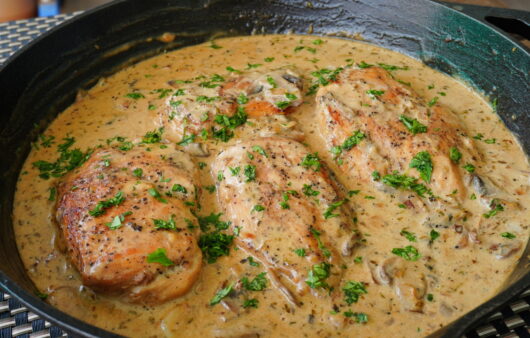 Creamy Garlic Mushroom Chicken