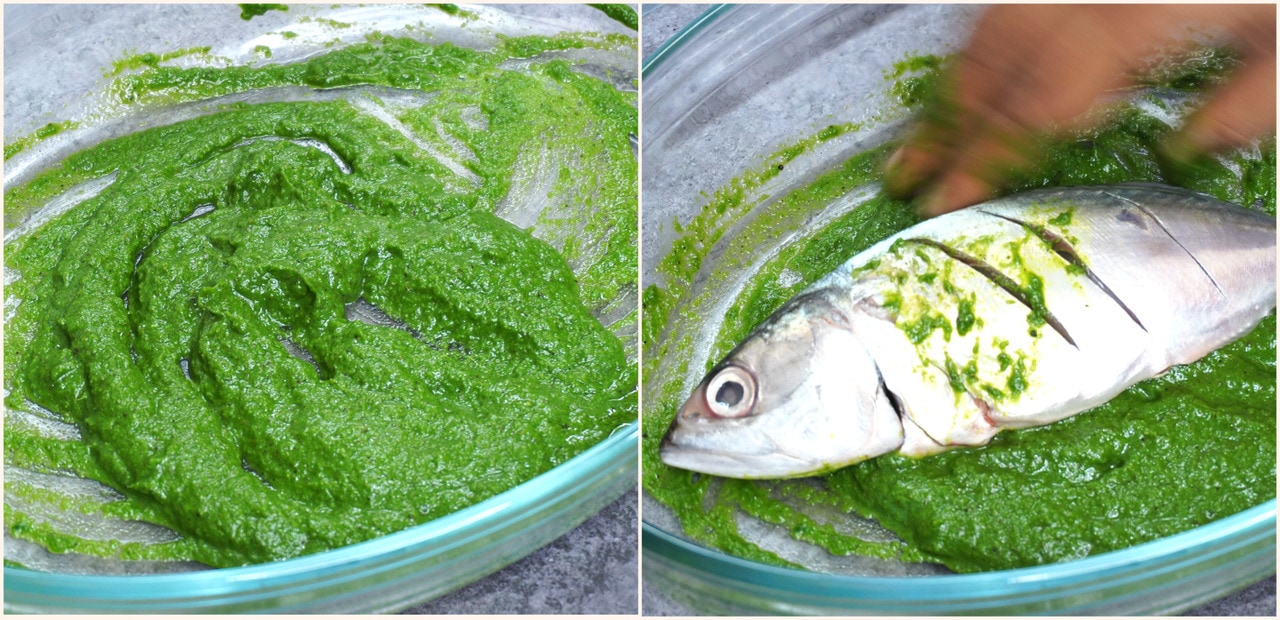 Green Masala Fish Fry