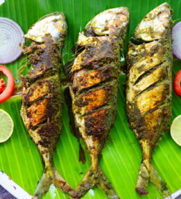 Spicy Green Masala Fish Fry Recipe |  Pan Fried Mackerel Fish Recipe